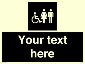 Custom information: black panel disabled female and male